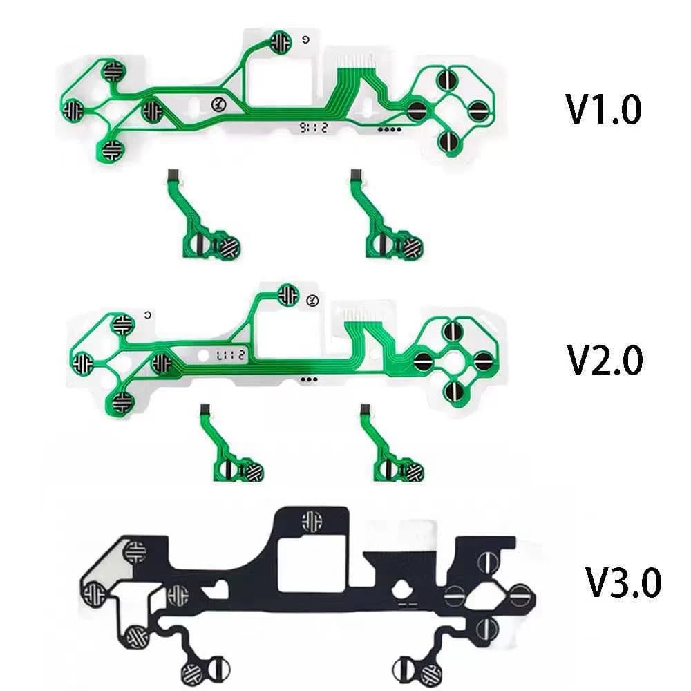 Compatible PS5 Controller Conductive Film LR Cross Function Button Ribbon Cable PS5 V1 V2 V3 Green Film Repair Parts