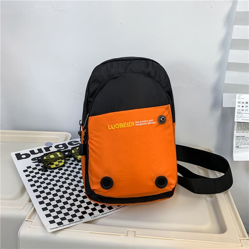 Men's Crossbody Bag New Men's Shoulder Bag Fashion Chest Bag Men's Outward Slant Commuting Small Backpack
