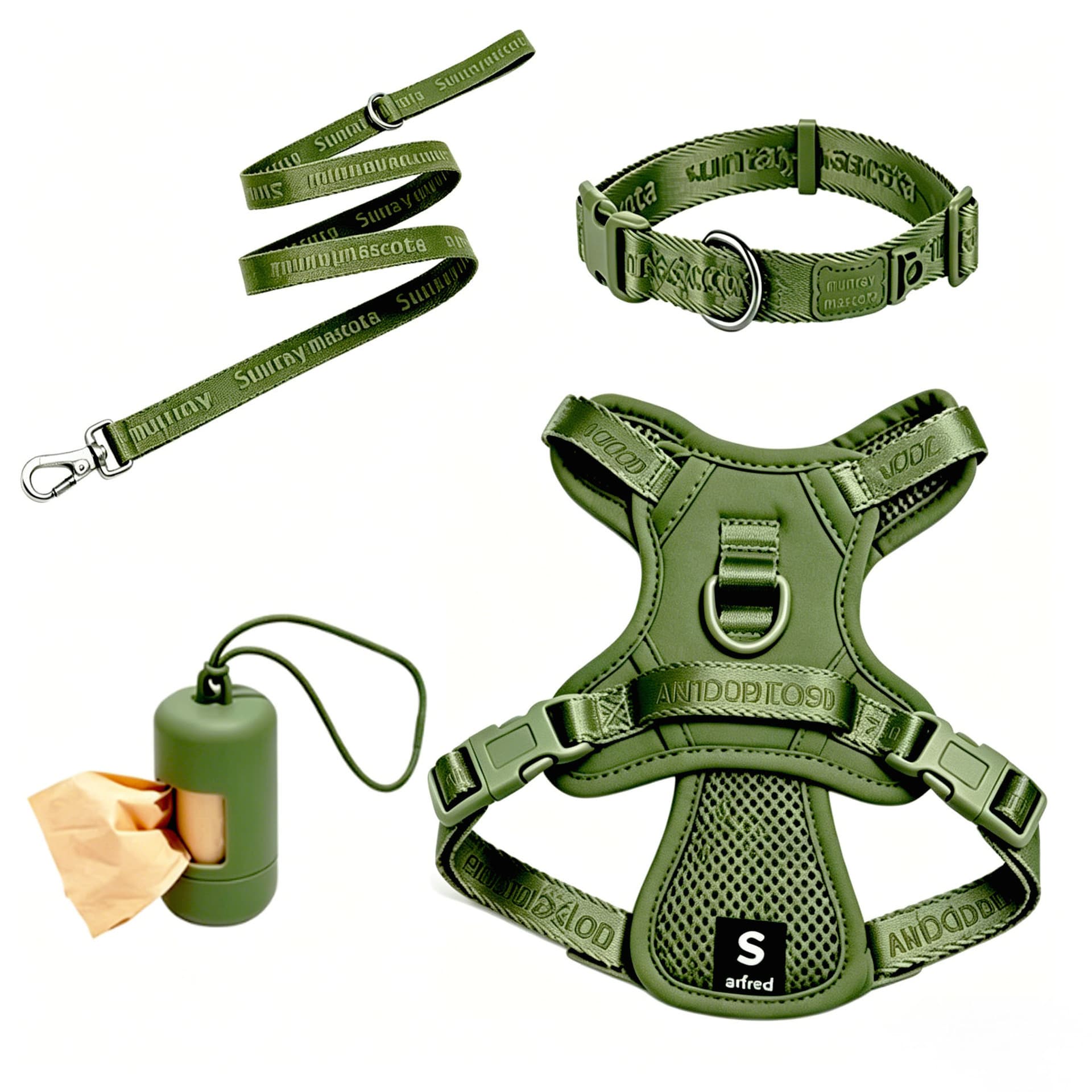 Dog Harness and Leash Set, Anti-Pull and Escape-Proof, for Small, Medium, and Large Dogs, Home Use Harness and Leash