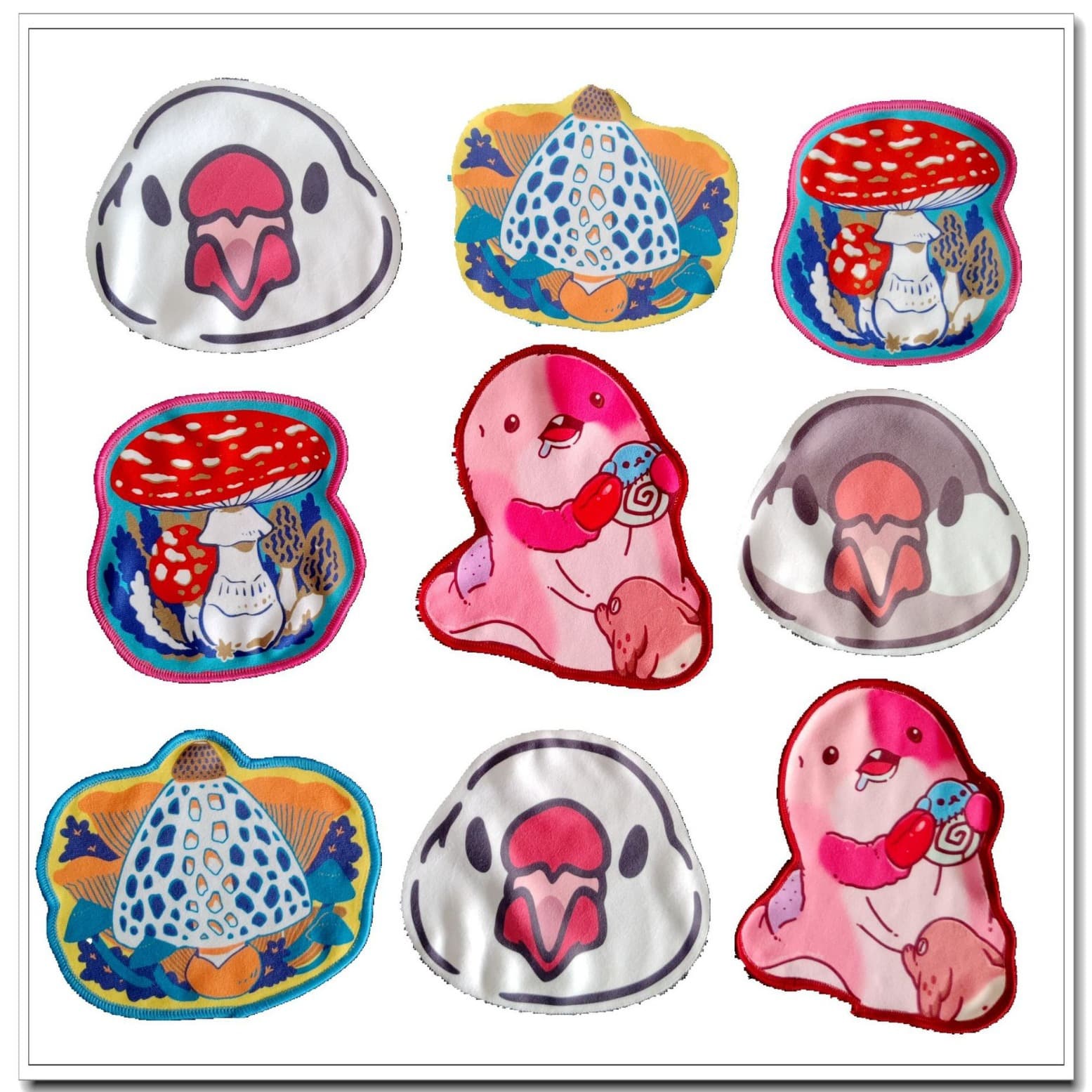 Digital Full-Print Hand Towel Customization, Ultra-Fine Fiber Shaped Cartoon Small Square Towels, Anime Children's Hand Towels