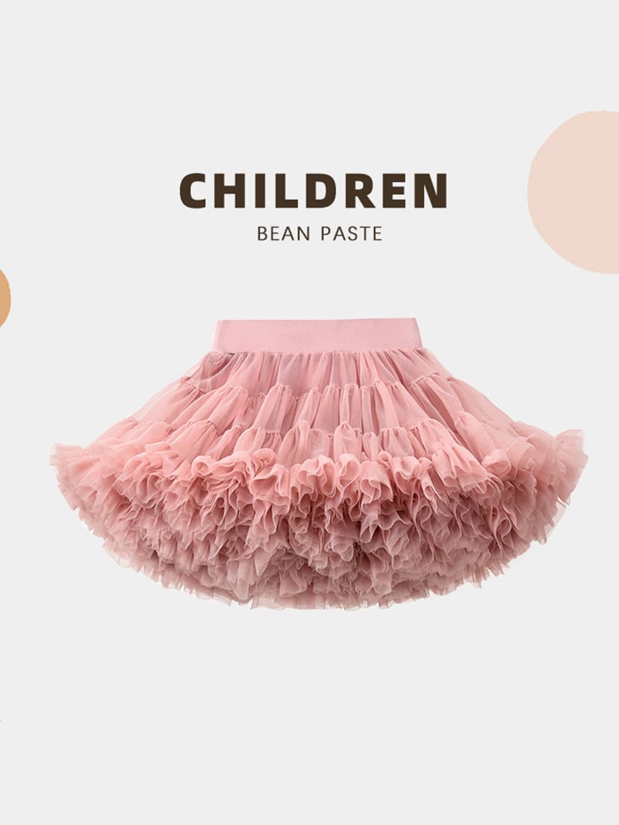 Girls Tutu Skirt Princess Skirt European and American Super Fluffy Baby Girl Birthday Dress Skirt Christmas Performance Costume Tutu Skirt Trendy