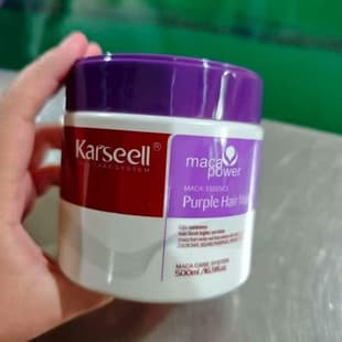 Vietnam Hair Mask Karseell Collagen Purple Hair Mask Nourishing Hair Care Oil Control No-Rinse Hair Mask