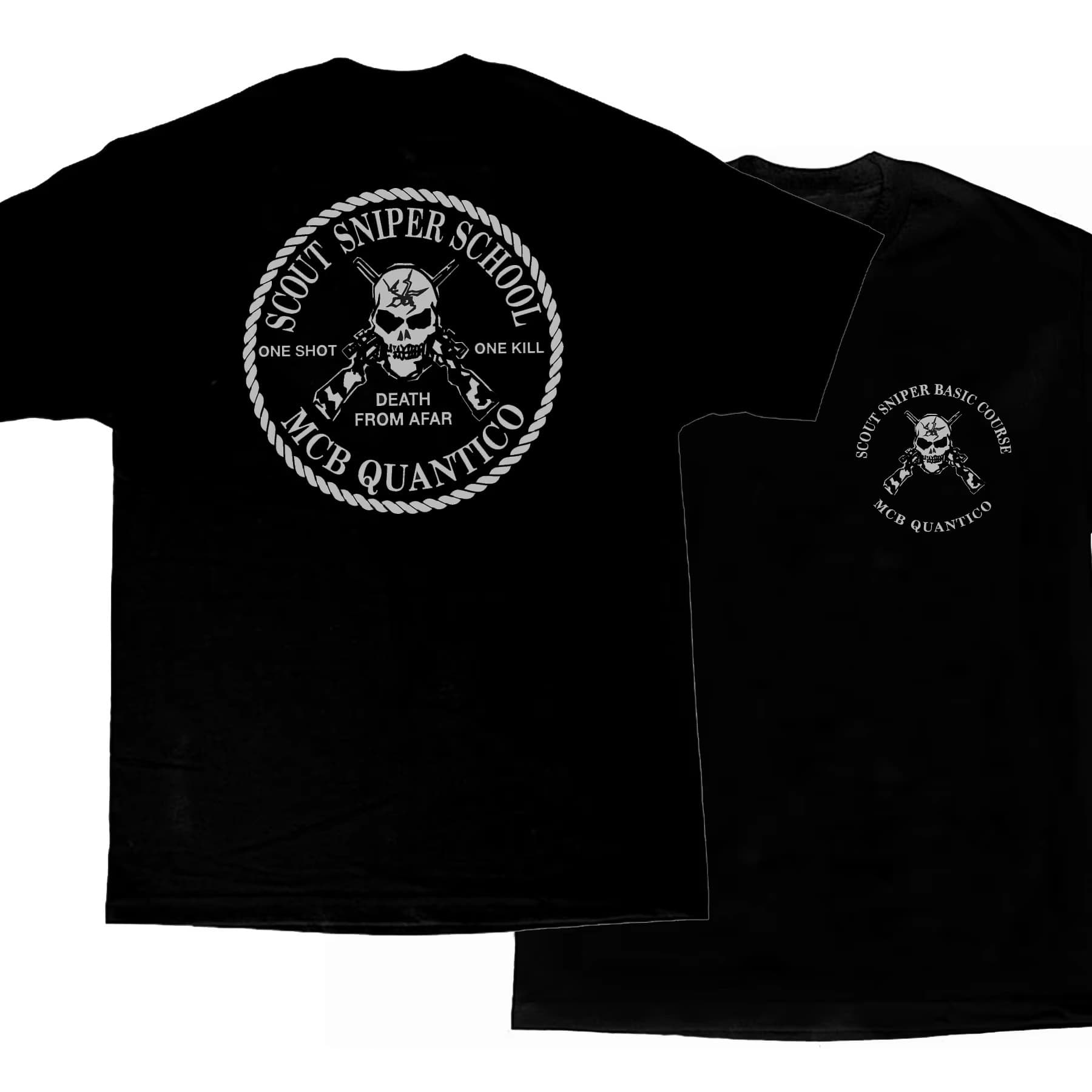 Quantico Marine Corps Scout Sniper School Virginia 1 T-Shirt Summer Cotton Short Sleeve O