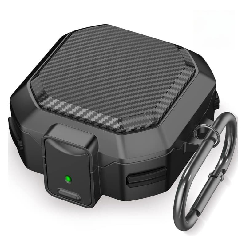 Compatible with Samsung Galaxy Buds4 Bluetooth Earbuds Case Carbon Fiber Lock Anti-Drop Buds4 Pro Protective Cover