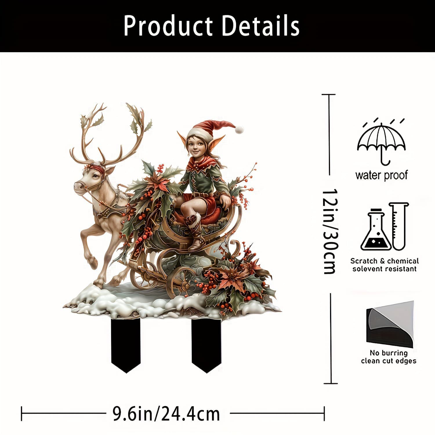 Cross-border Acrylic Garden Stake Set, Amazon Best Seller Outdoor Yard Decor Ornaments