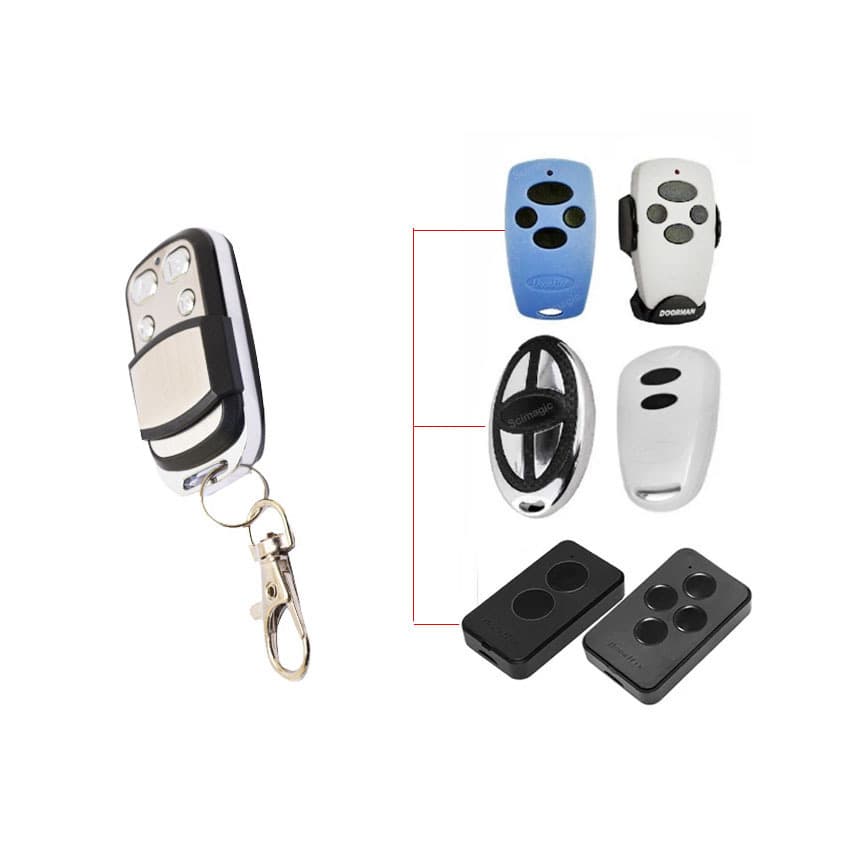 433.92MHZ Metal Sliding Cover Remote Control, Compatible with DOORHAN TRANSMITTER -2 PRO 4 PRO
