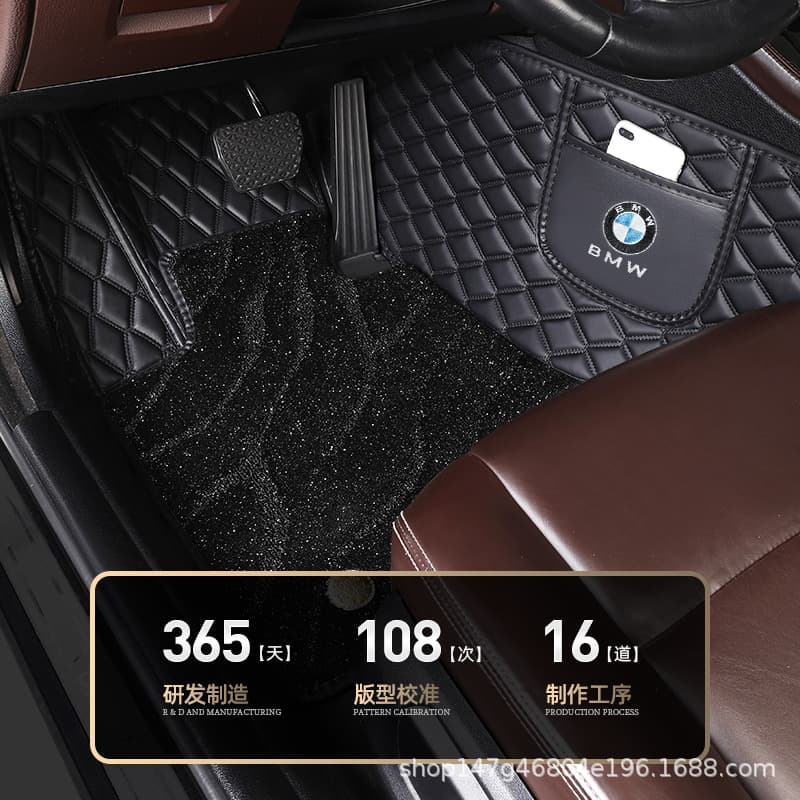 Full-Coverage Car Floor Mats for Volvo XC60 S90 S60 S80 V40 V60 V90 XC40 Leather Material Custom Car Foot Mats