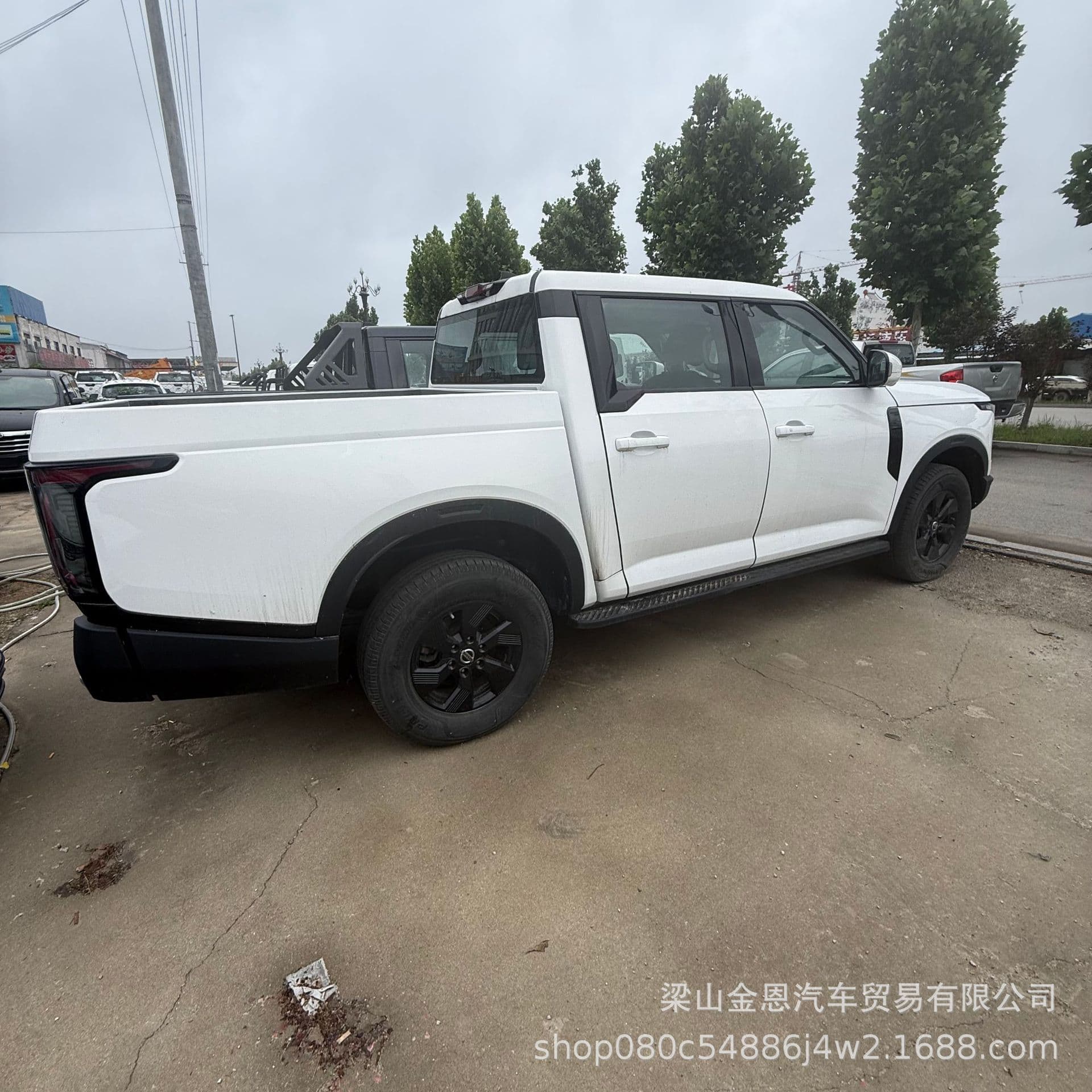 Diesel Version 5-Seat Pickup Truck with Extended and Widened Cargo Bed Cover, 4WD Off-Road, Dongfeng Nissan 4WD Pickup