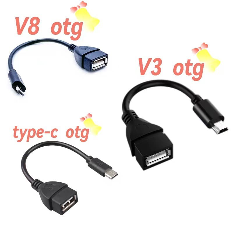 v3 mouse keyboard usb conversion cable typec car music adapter cable v8otg car U disk usb connection