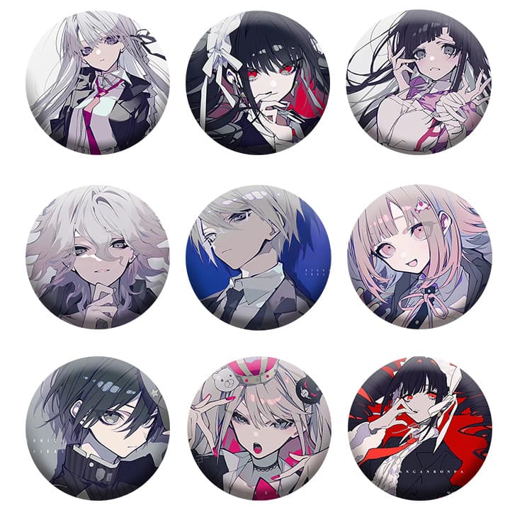 Danganronpa Anime Merchandise Badge Pins Chiaki Nanami Nagito Komaeda Makoto Naegi Junko Enoshima Brooch