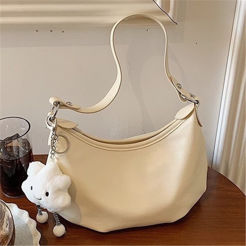 Korean Ins Style Simple Cloud Bag for Women 2026 New, High-Quality Textured Shoulder Bag, Elegant Versatile Crossbody Bag