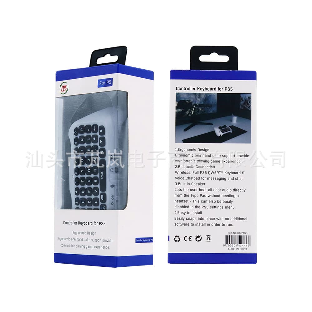 JYS PS5 Controller Keyboard P5 Keyboard PS5 Game Console Accessories JYS-P5121 Gaming Peripherals Type-C Connection Plastic Material