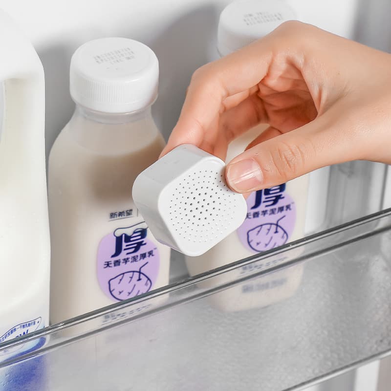 Refrigerator deodorizer box for air freshening, odor elimination, activated charcoal wardrobe deodorizer, formaldehyde removal, and moisture-proof box.