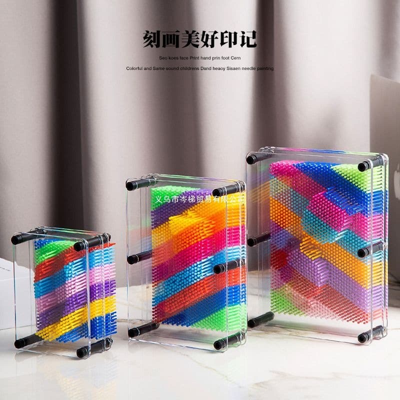 3D Stereoscopic Color Pin Art Board, Hand Mold Face Clone Toy, Creative Children's Day Student Gift