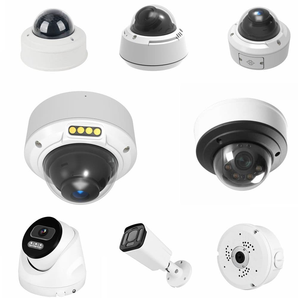 IP66/IP67 dome waterproof surveillance housing, outdoor aluminum alloy two-way audio vandal-proof camera shell.