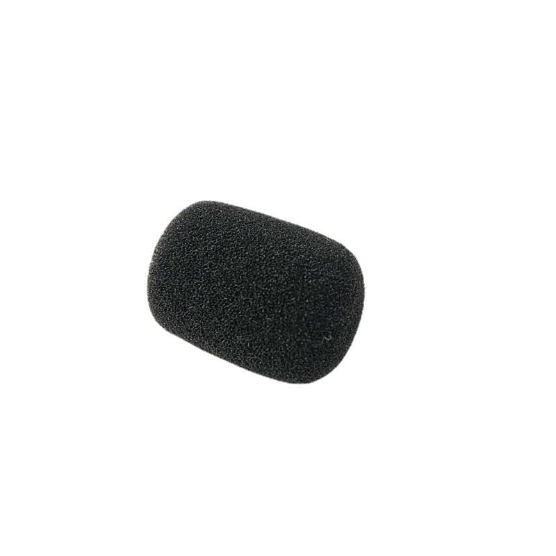 Black Microphone Foam Cover for Headphones, Anti-Pop Mic Sponge with Hole, Small Foam Mic Cover