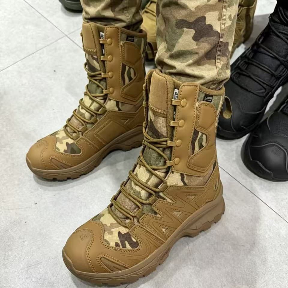 Outdoor Tactical Combat Boots, Hiking Training Boots, Wear-resistant Military Boots, High-top Tactical Boots, Wholesale in Stock