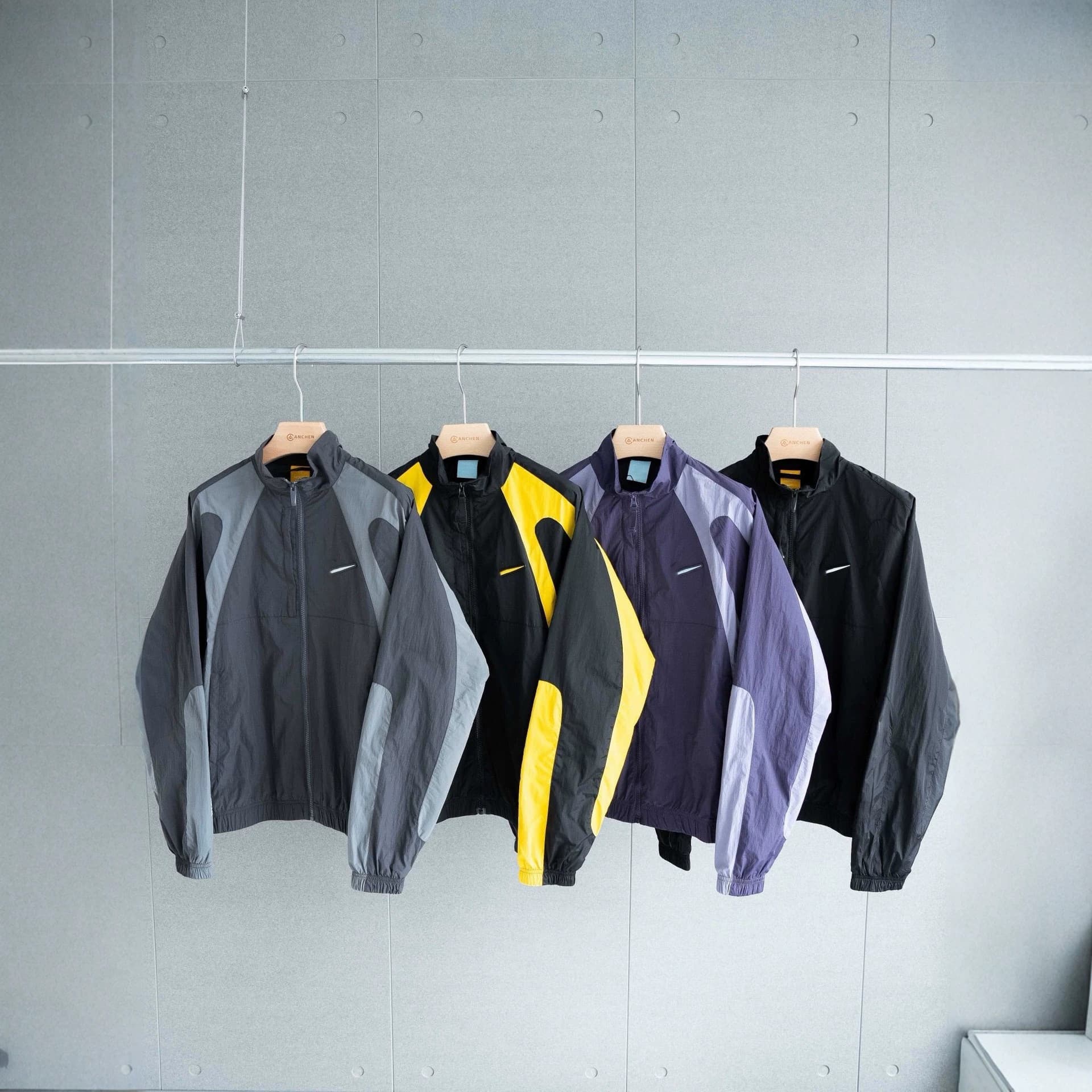 Cross-border High Quality Ni Co-branded NOC Men's and Women's Contrast Color Stand Collar Loose Zipper Jacket Coat Top Couple