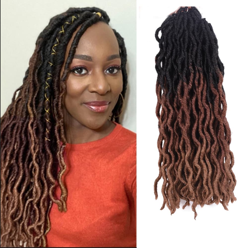 Synthetic Fiber African Dreadlock Braids Curls Crochet Hair Extensions Gypsy Crochet