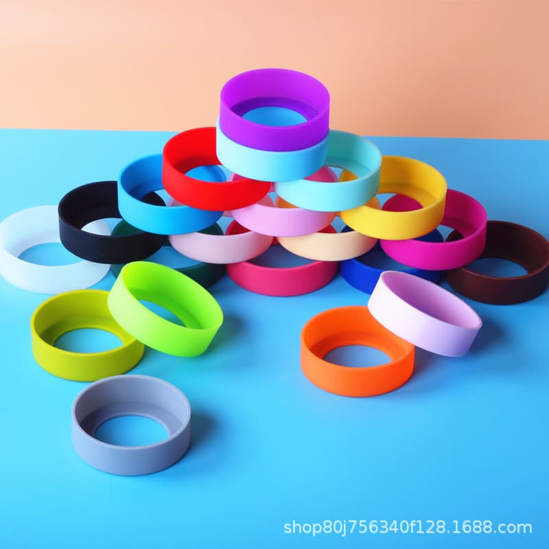 Cup Sleeve Insulated Cup Coaster Bottom Protector Anti-slip Anti-wear Water Bottle Silicone Base Cover