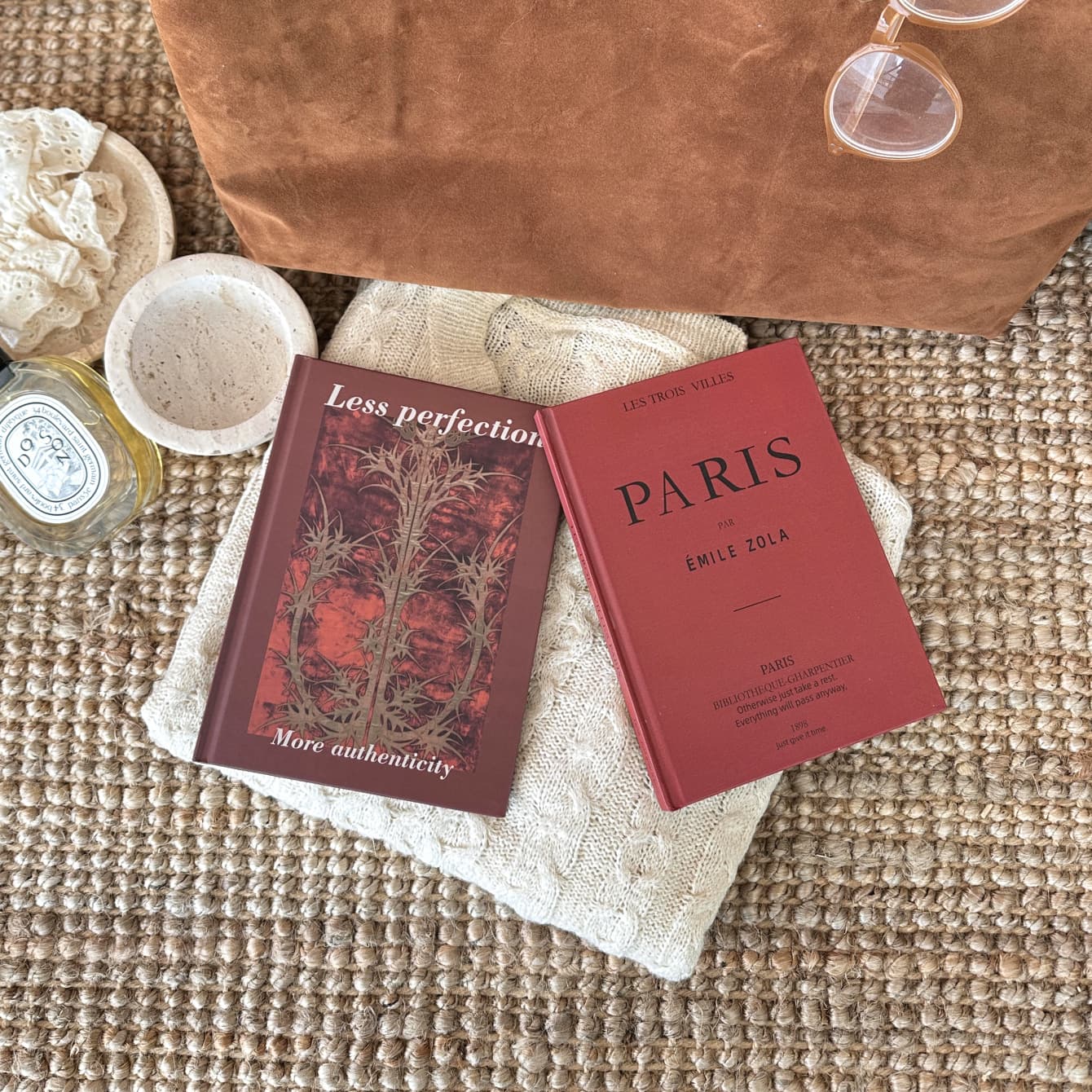 Ins style retro literary and artistic soft decoration props notebook photo shooting with horizontal lines this home blogger model room
