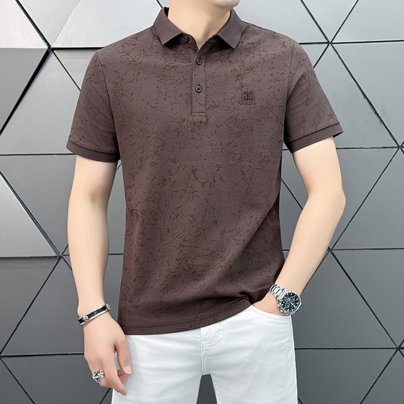 Factory Direct Drop Shipping Men's High-End Turn-Down Collar Cotton Polo Shirt 2026 New Summer T-Shirt for Youth