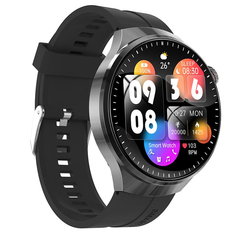 Smart Watch Watch4 with Alipay, Bluetooth Calling, Remote Camera Control, Blood Sugar and Uric Acid Monitoring