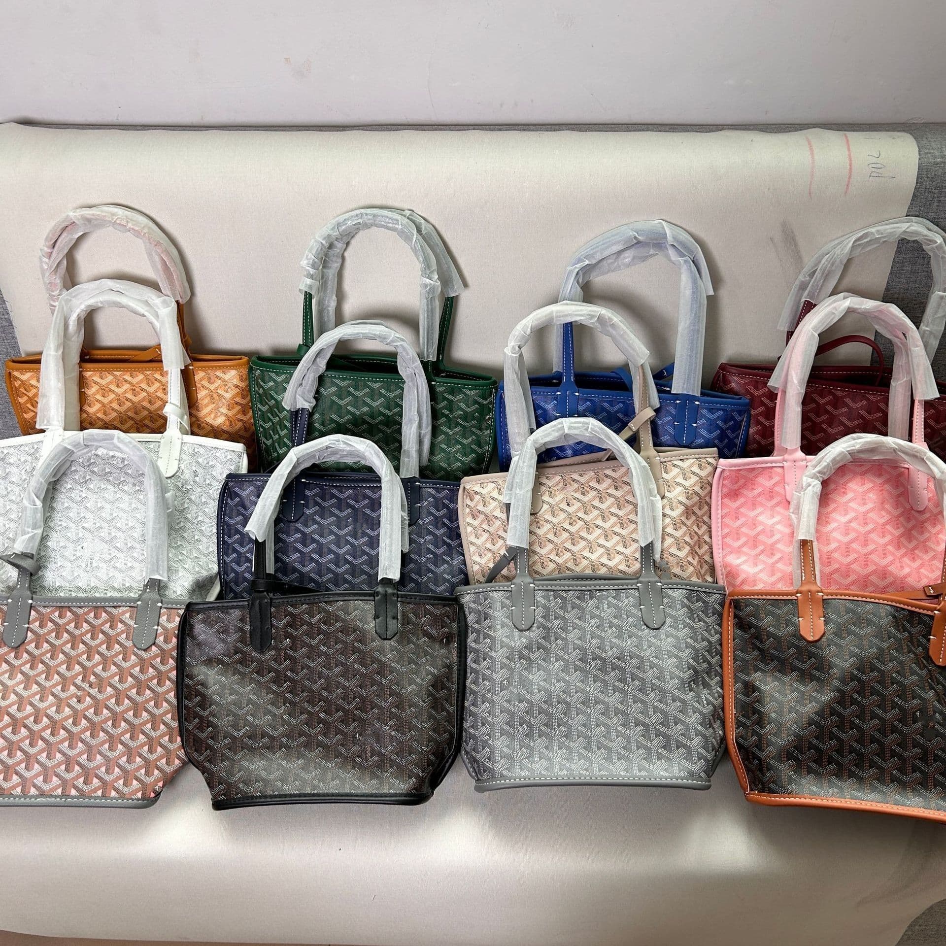 Tote Bags Double-Sided Small Tote Basket Casual Dog Tooth Single Shoulder Women's Bag Mother-Child Shopping Bag