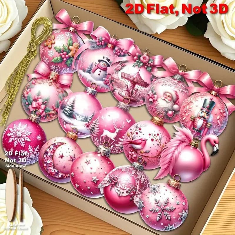 Cross-border Christmas wooden ornament set for Christmas trees, home and patio decorations, creative and cute wooden decorations
