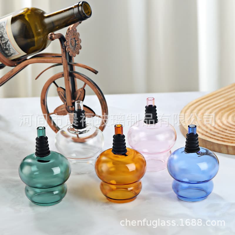 Factory direct leak-proof sealed liquor bottle, carnival shot glass decanter, creative double gourd glass design