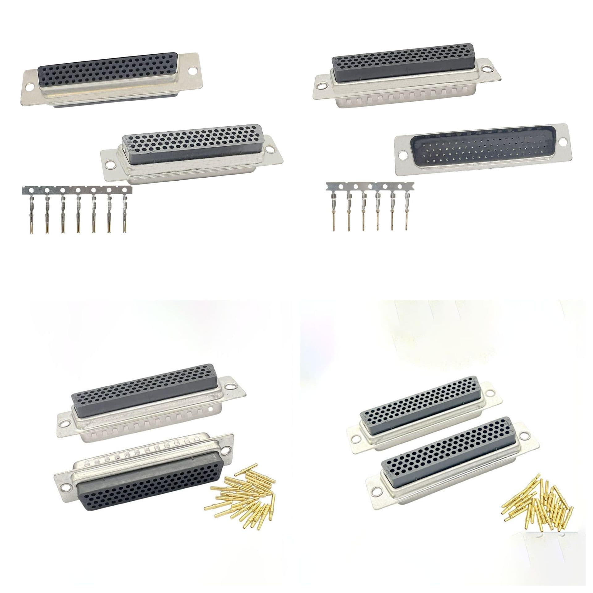 HDB78 Male/Female Punch-Down/Crimp with Metal Terminal Three-Row Solderless Connector HDC78 Pin/Socket
