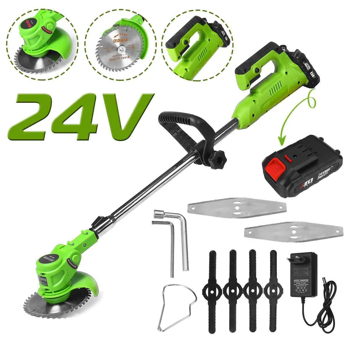 Multifunctional Grass Trimmer Weeding Tool Electric Lawn Mower Small Household Lithium Battery Grass Cutter Lawn Trimmer