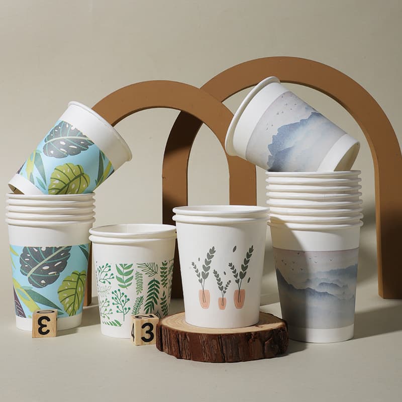 Shengshi Xiangrong Disposable Paper Cups, Thick and High Quality, Wholesale Bulk Box, Thickened Office Reception Tea Drinking Water Cups