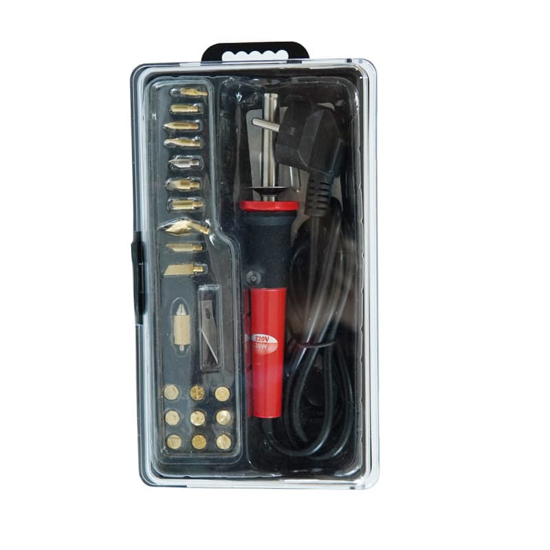 220V EU DIY 220V 30W Professional Wood Burning Tool Set