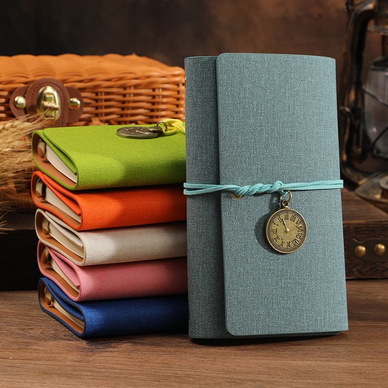 A6 Binder Tie Creative Journal Retro Notebook Student Souvenir Notepad Manufacturer Wholesale