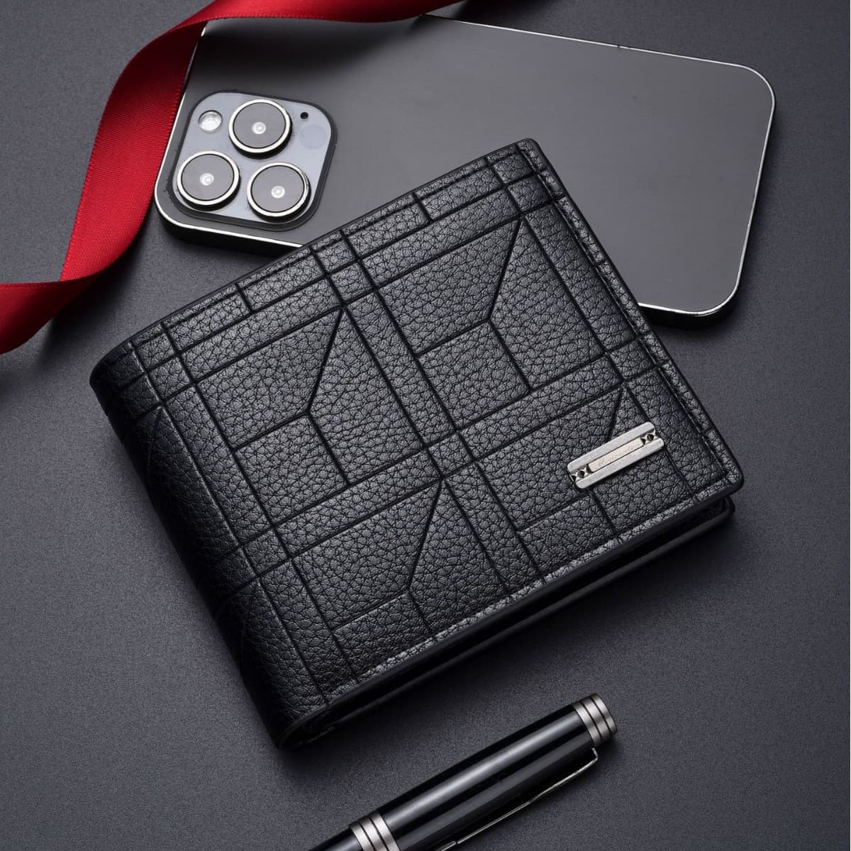 2026 New Men's Wallet Short Style Cross-Border Wholesale Multi-Card Slot Fashion Casual Money Clip Soft Leather Wallet for Young Men