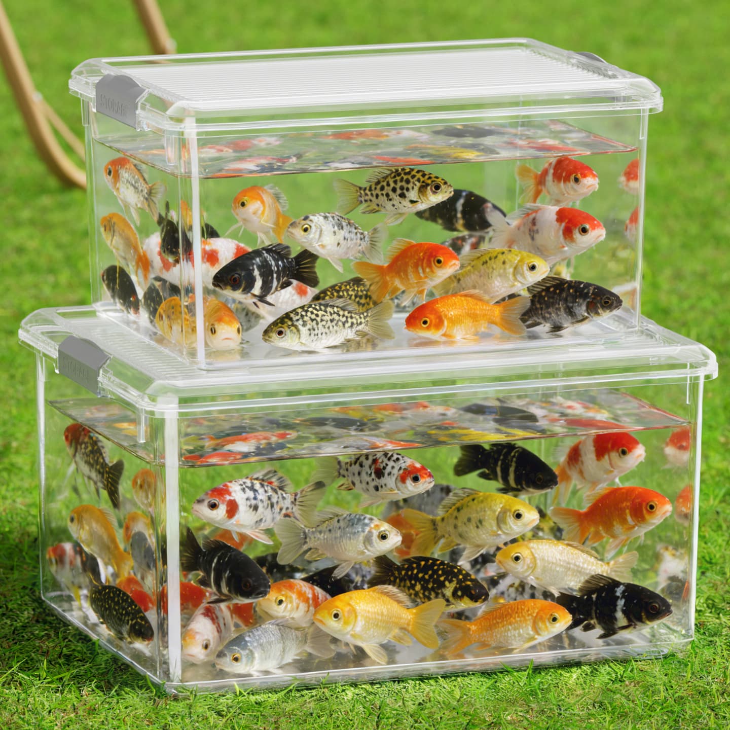 High Transparency PET Fish Tank, Living Room Turtle Tank, Aquarium, Thickened Glass Tank, Desktop Small Ecological Fish Tank