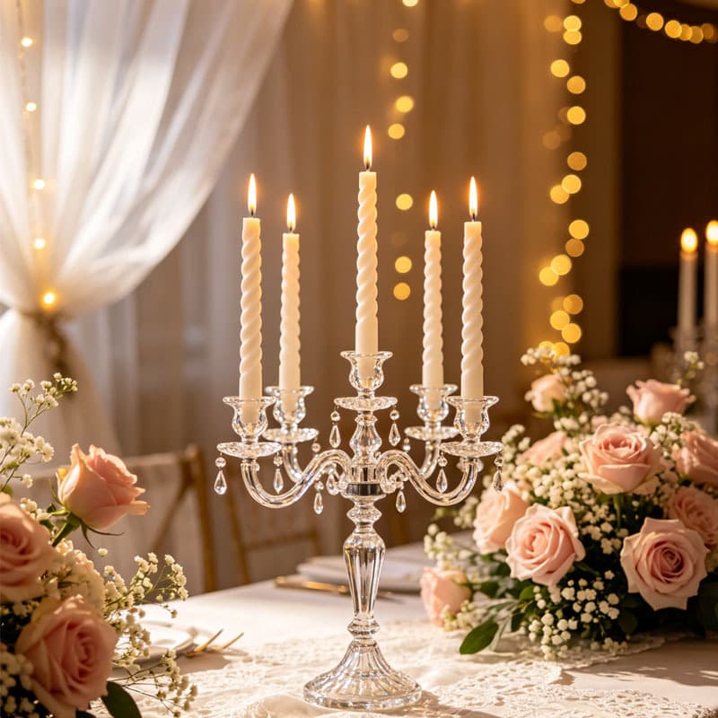 European-Style Long Stem Colored Spiral Candles Wholesale Household Smokeless Romantic Candlelight Dinner Wedding Decorative Candles Custom