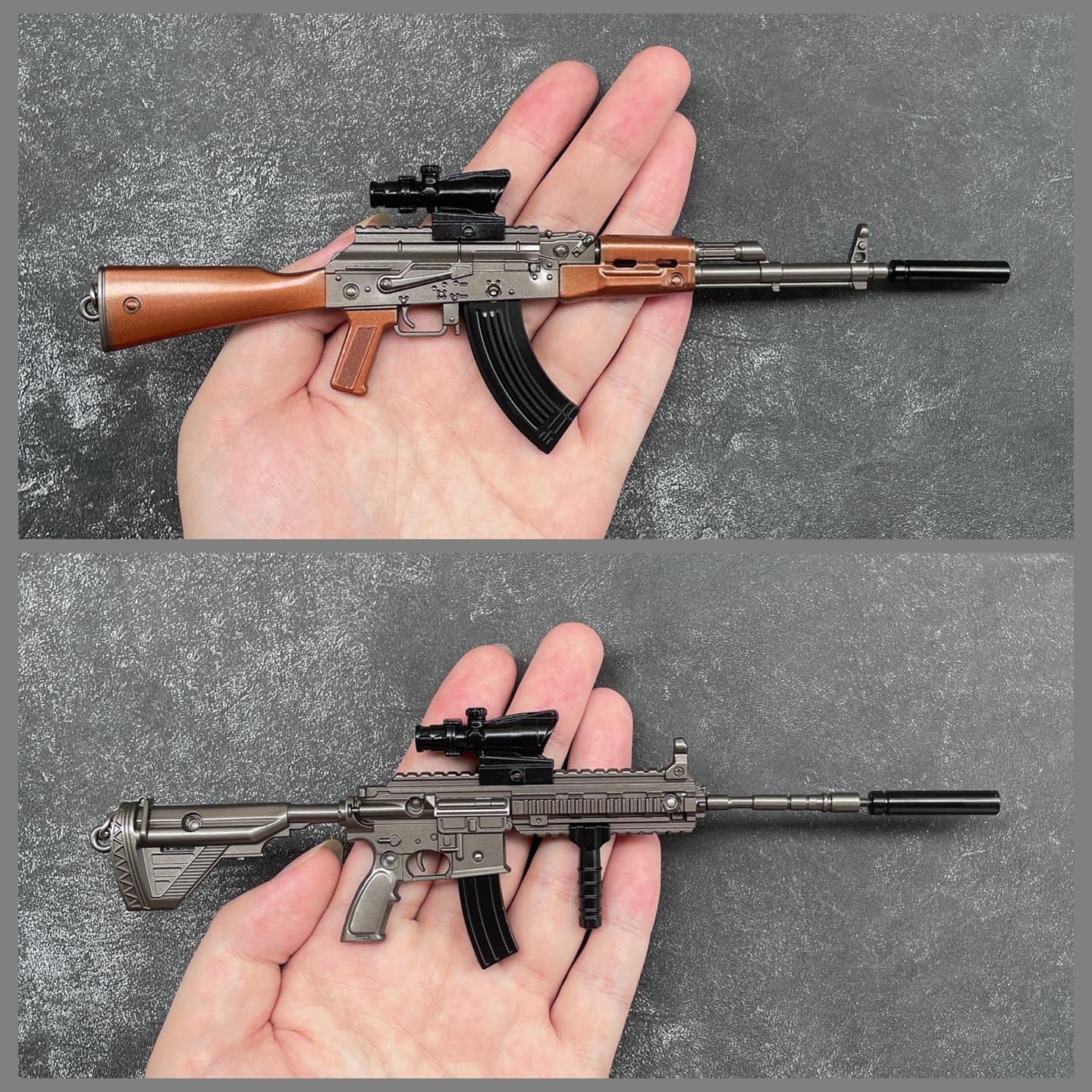 98K Metal Disassembly Gun Alloy Toy Mini Gun AK47 Soldier Military Weapon Game Model for Kids Boys