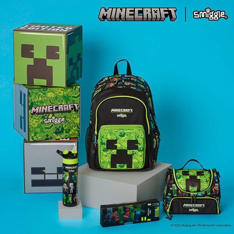 Australian Smiggle Minecraft School Bag for Primary School Children Backpack School Gift