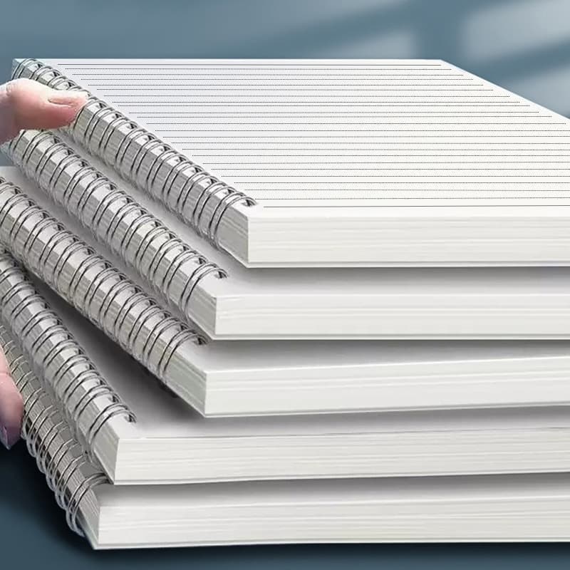 B5 thickened notebook simple A5 grid horizontal line blank notepad A4 coil notebook
