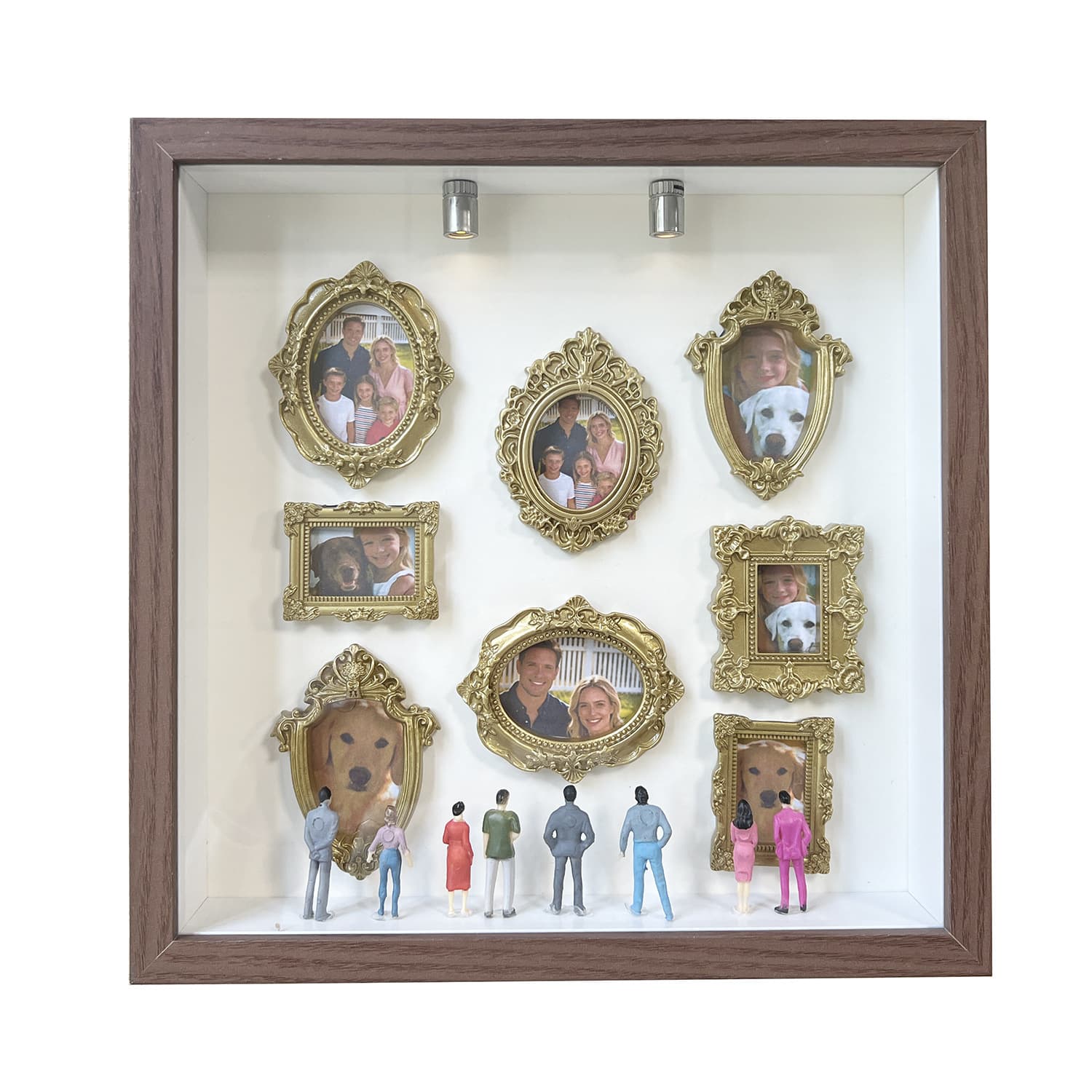 Creative Cross-border DIY Mini Museum Silhouette Box DIY Small Photo Frame Silhouette Box Set