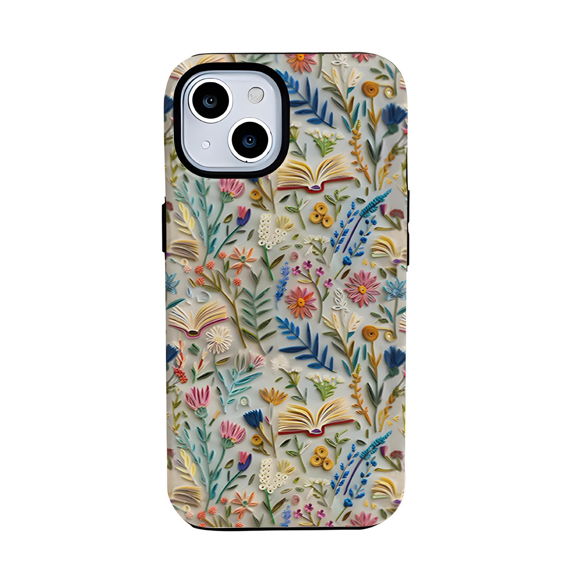 Trending imitation embroidery phone case for iPhone 17 new model, iPhone 16 Pro film case, double-layer drop-proof