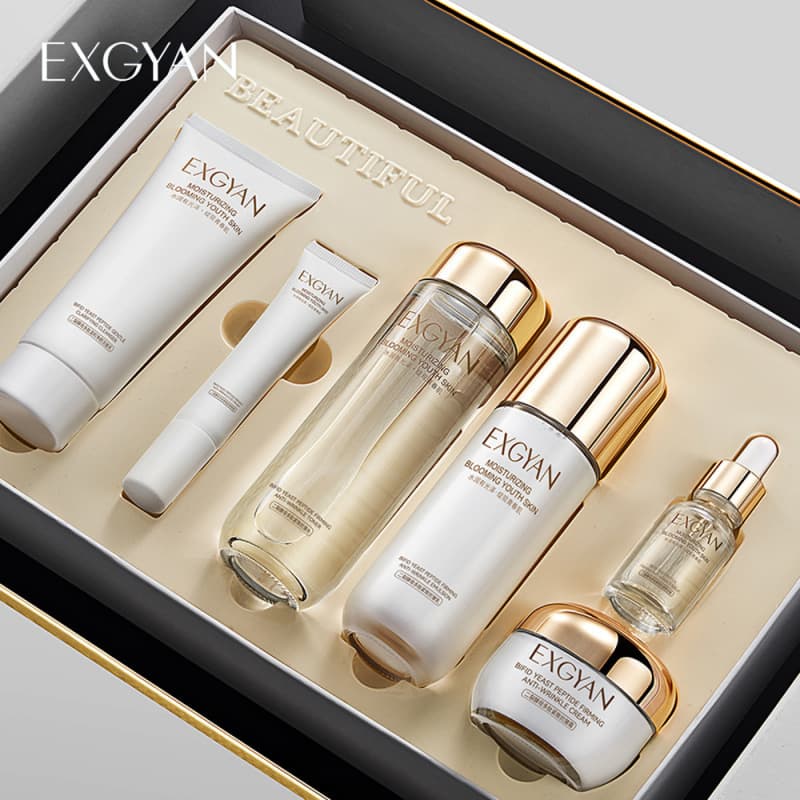 Yixiangyuan Bifid Yeast Peptide Hydrating and Moisturizing Six-Piece Skincare Set Facial Skincare Set Wholesale and Dropshipping