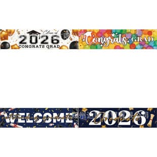 Cross-border 2026 Graduation Party Background Decoration Student Graduation Season Photo Backdrop Banner