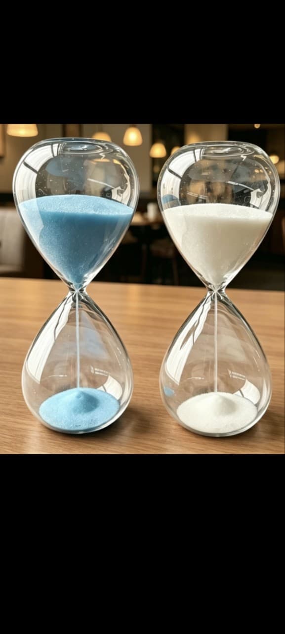 Water drop shaped glass hourglass puff hourglass girlfriend facial mask massage timer creative gift manufacturer