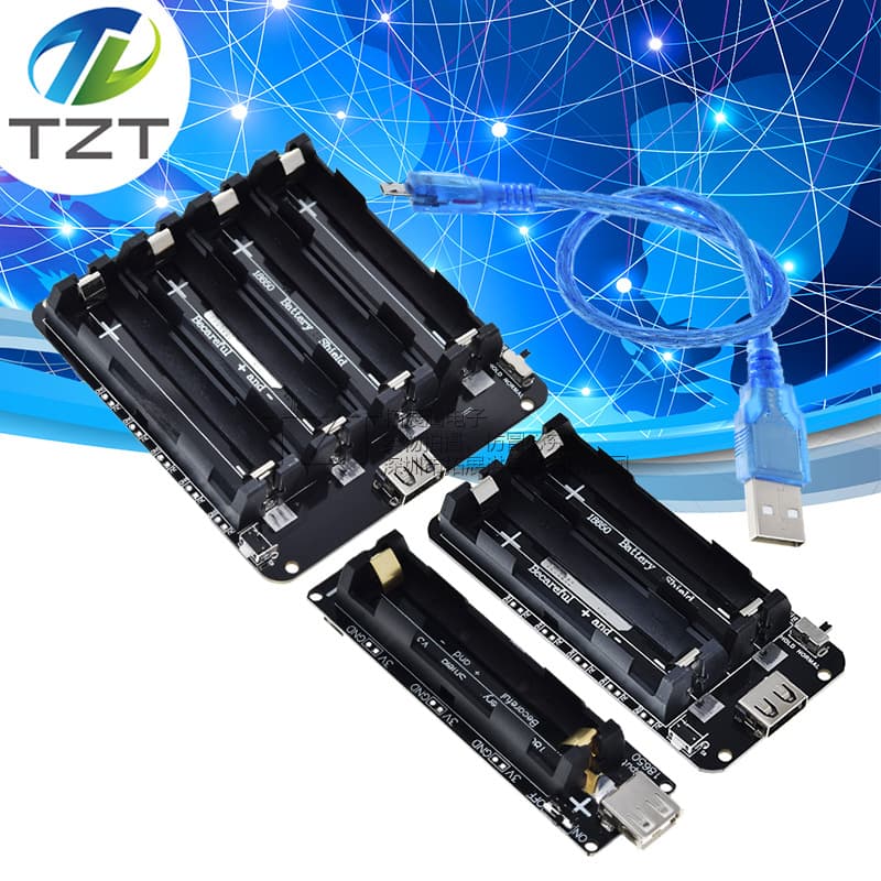ESP32 1/2/4 Channel 18650 Lithium Battery Expansion Board V8 Power Bank Expansion Board SMD Battery Holder
