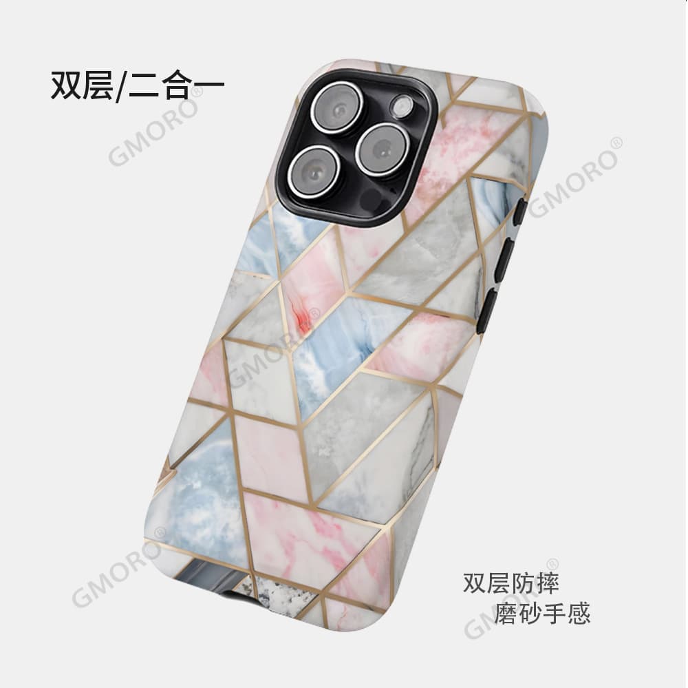 Simple marble Apple 14pro frosted mobile phone case iPhone AIR anti-hand sweat and anti-fall protective cover wholesale