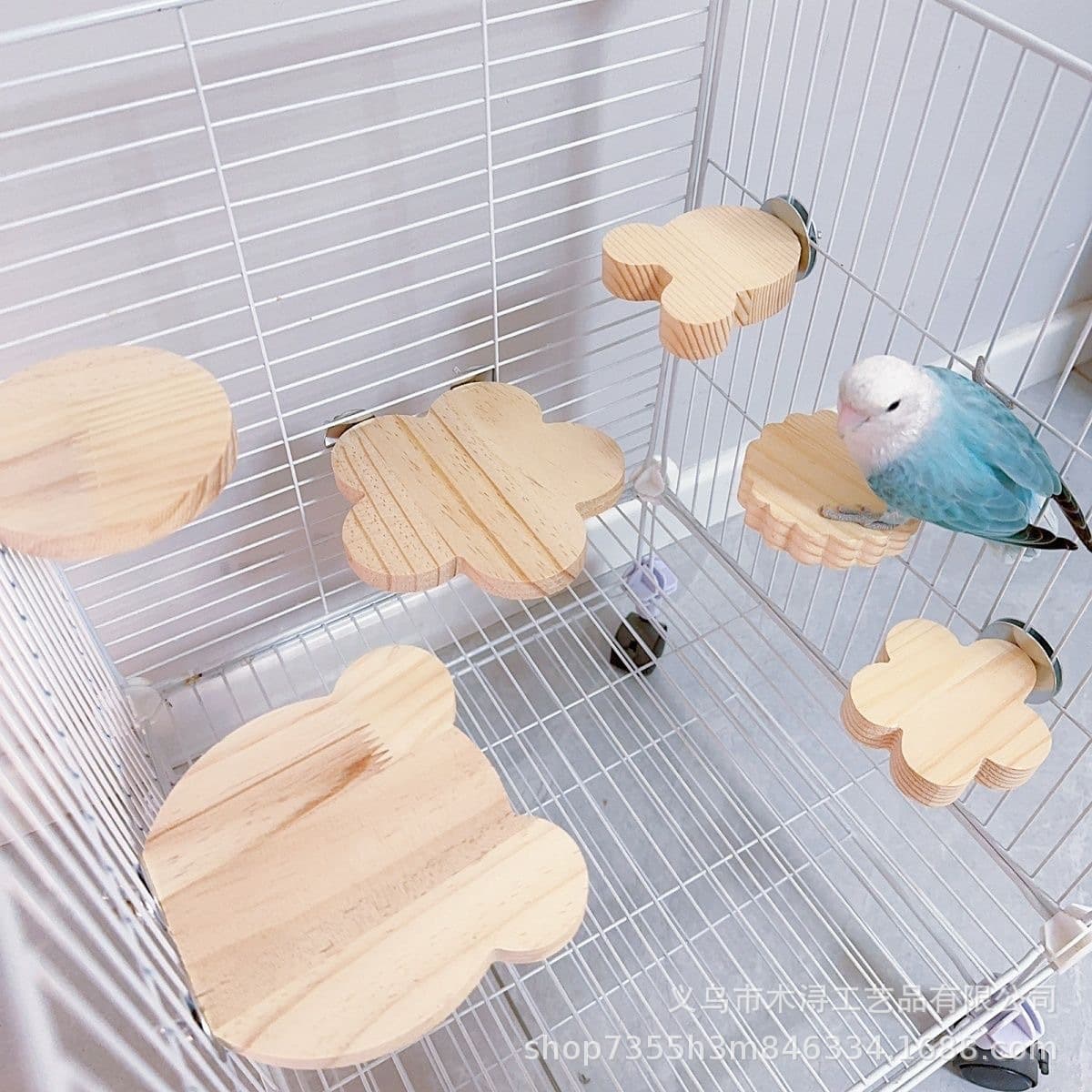 Hamster Jump Platform, Hamster Cage Bird Cage Supplies, Parrot Ladder, Cage Hanging Landscape Climbing, Drop Shipping Free Shipping
