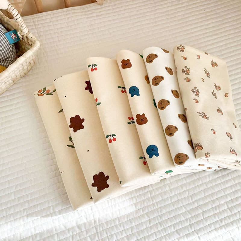 Pure Cotton Baby Wrap Spring Summer Newborn Swaddle Blanket Soft Fabric Infant Wrap Comfortable for Newborn Babies